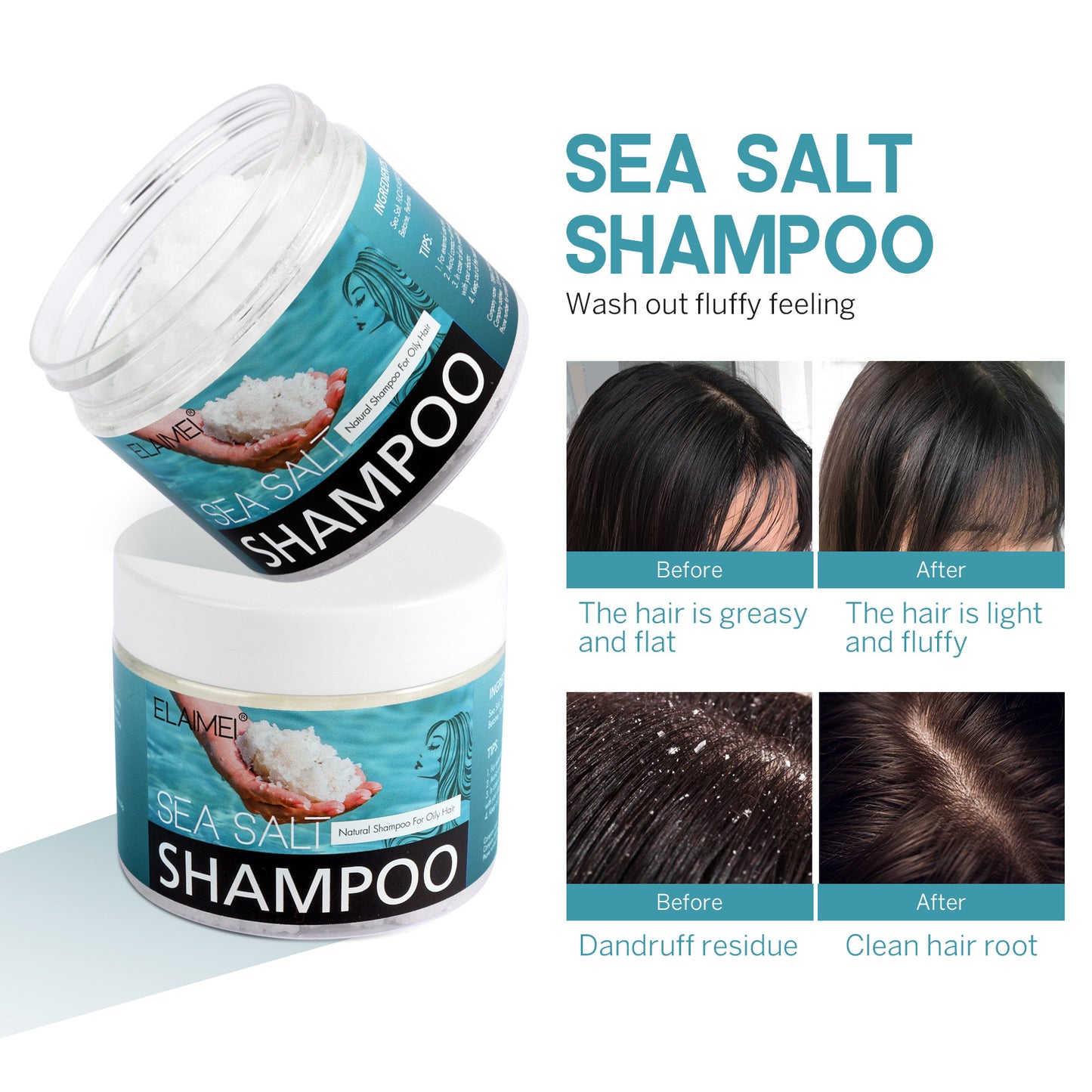 ELAIMEI Sea Salt Shampoo – Für eine gesunde Kopfhaut und seidiges Haar 🌊✨